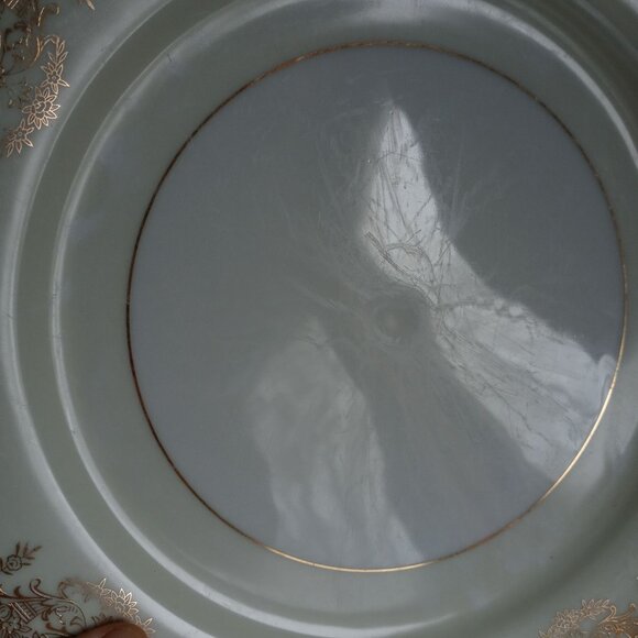 Noritake Bancroft Gold Flower Basket Dinner Plate 5481 Japan Porcelain - Picture 6 of 11